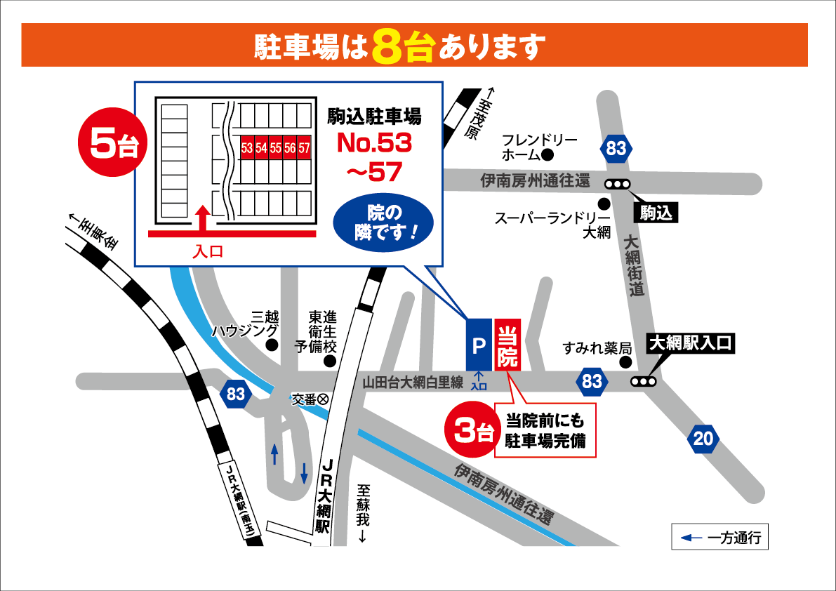 大網駅前整骨院の地図